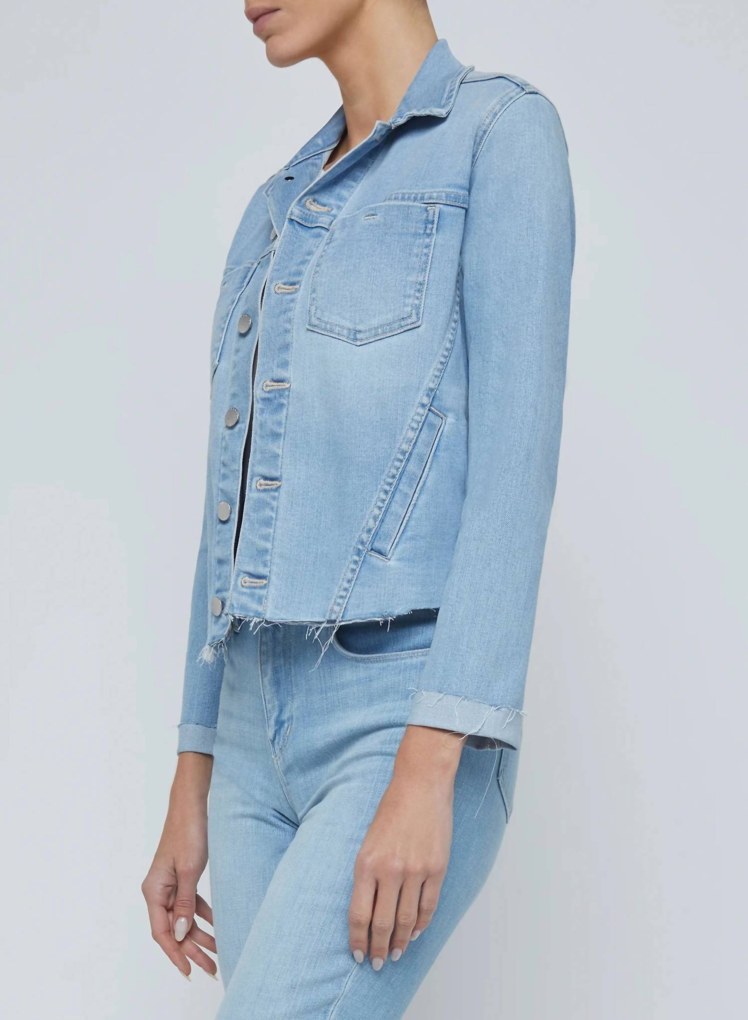 L'Agence - Janelle Slim Raw Jacket