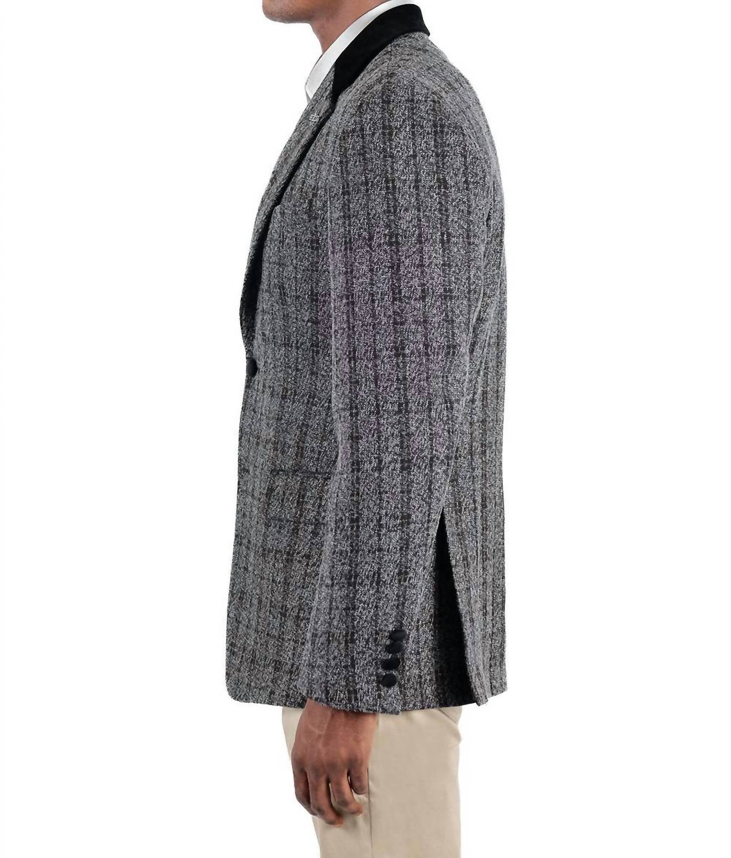 Barabas - Quilted Plaid Blazer