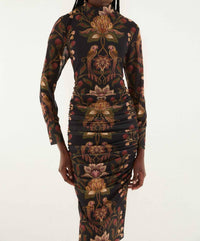 Farm Rio - Berry Garden Tulle Midi Dress