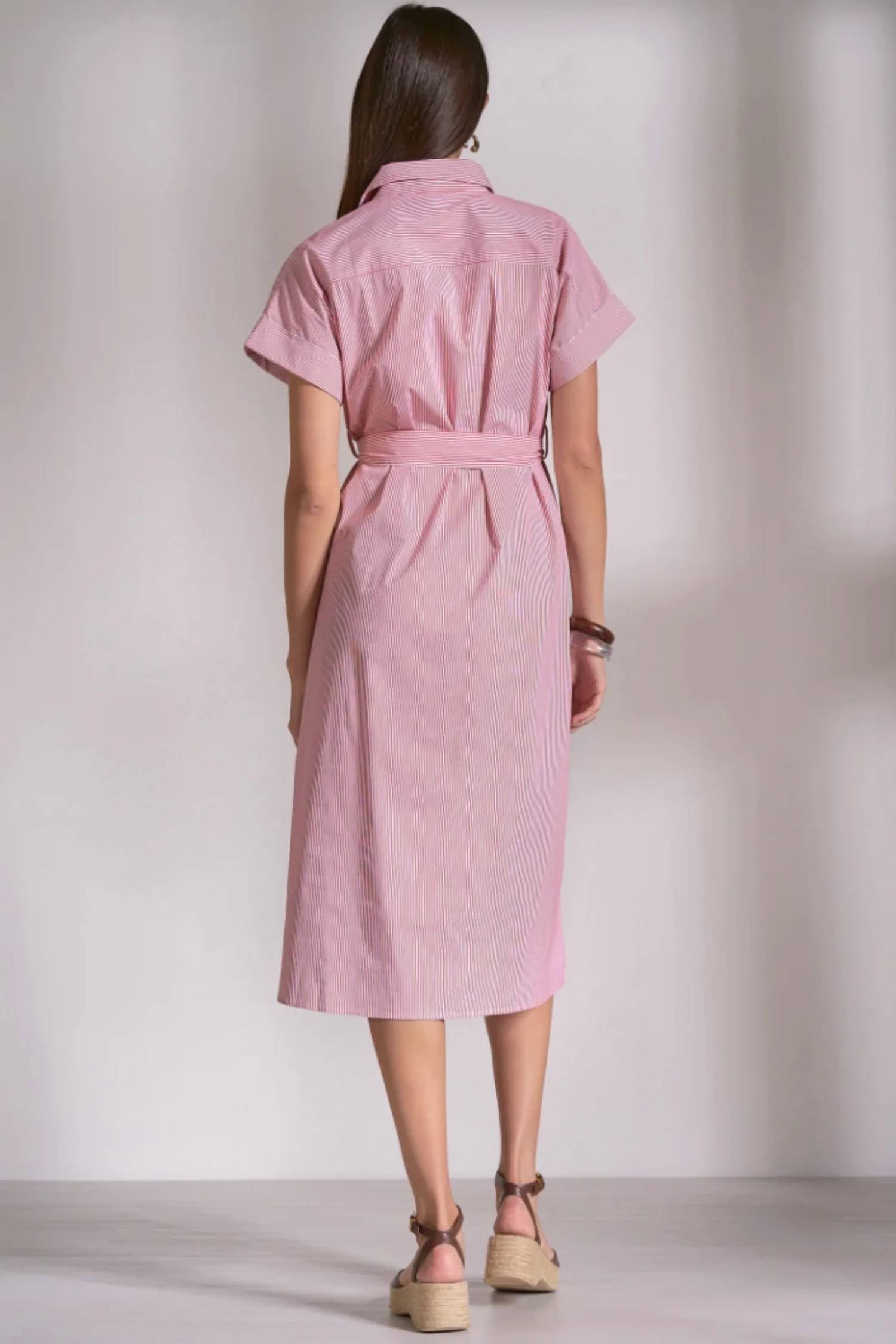 Elan - Short Sleeve Midi Dress