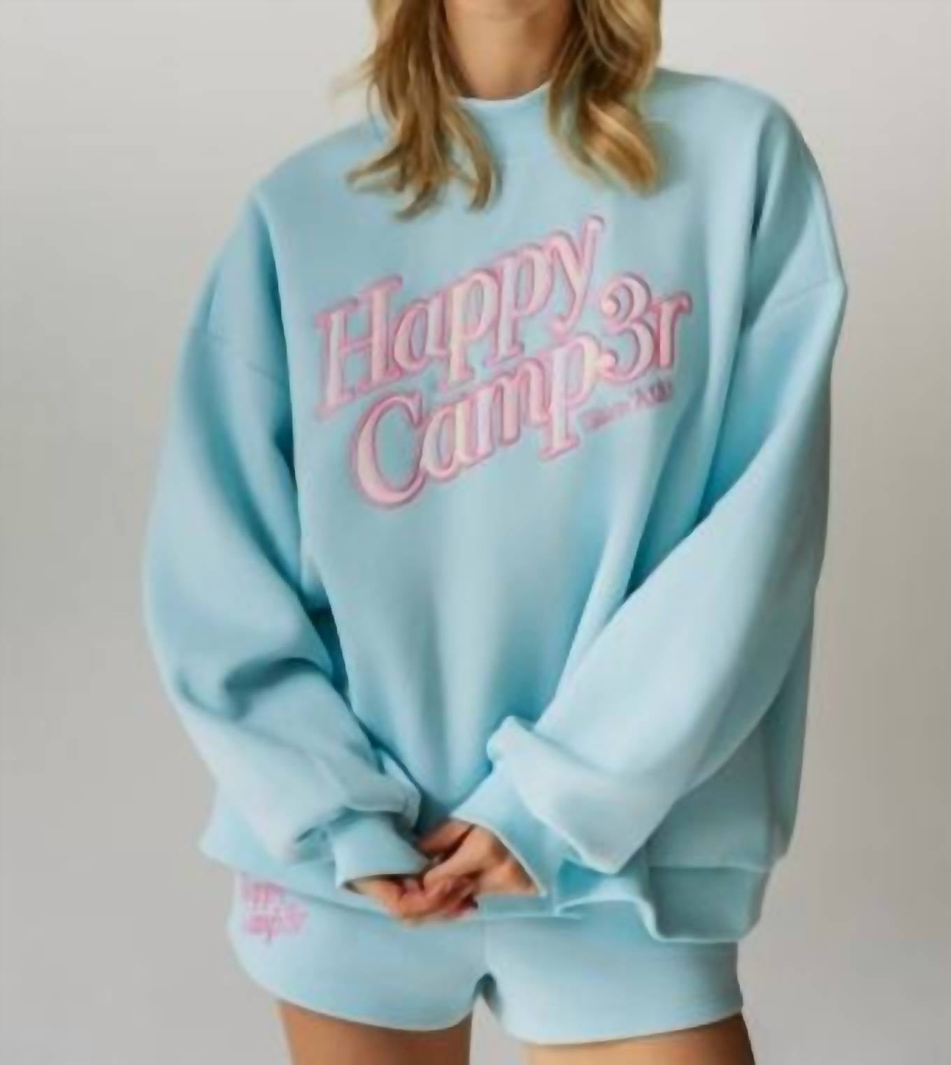 The Happy Camp3R - Applique Mockneck Sweatshirt
