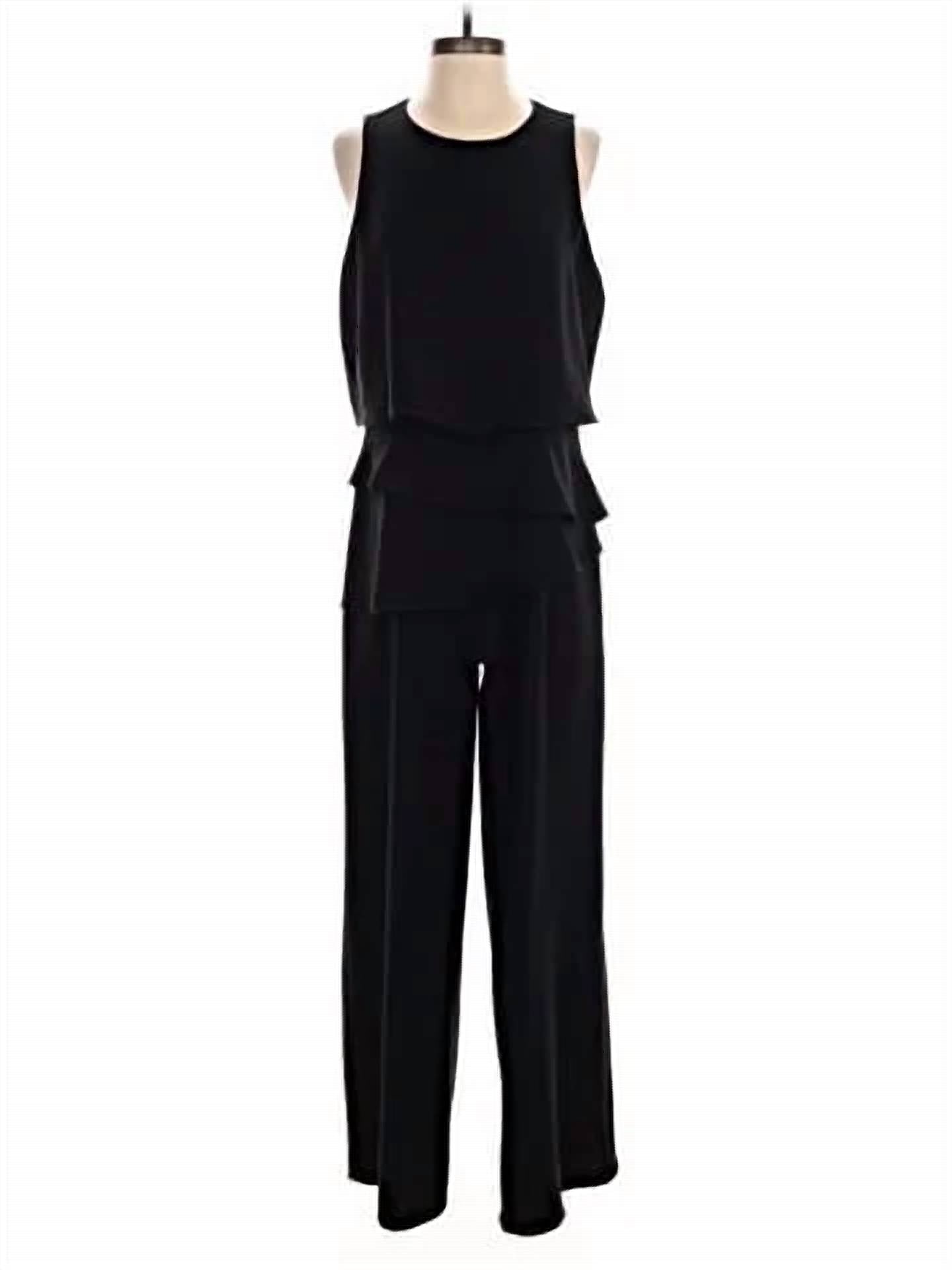 Lola & Sophie - Tiered Ruffle Satin Jumpsuit