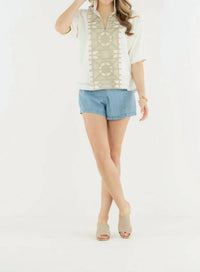 Emily Mccarthy - Poppy Short Sleeve Top