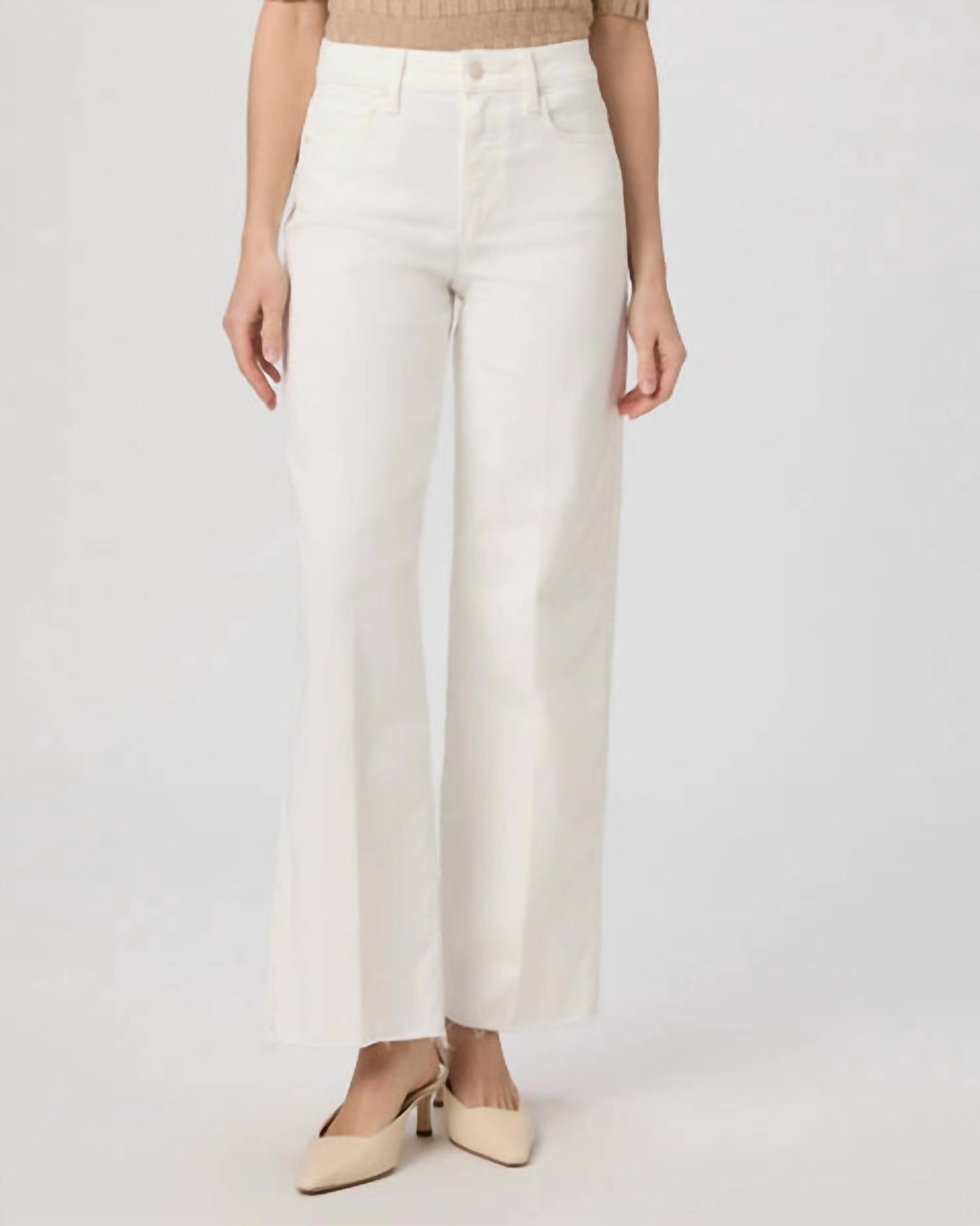 Paige - Anessa High Waisted Wide Leg Jeans