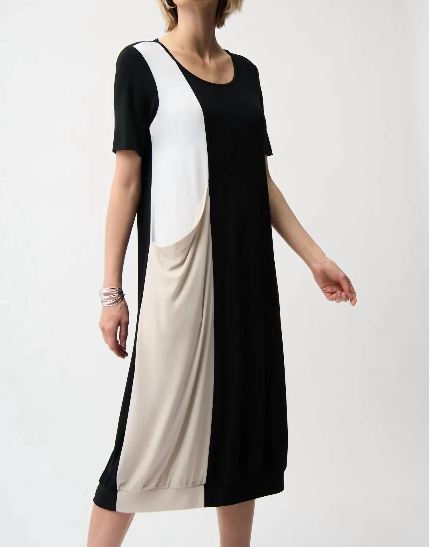 Joseph Ribkoff - Color Block Cocoon Dress