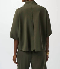 Joseph Ribkoff - Heavy Knit Three Quarter Sleeve Boxy Top