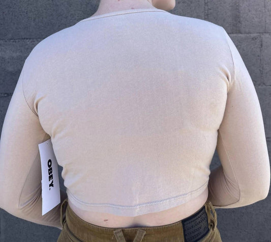 Obey Clothing - Flower Cropped Mia Tee Long Sleeve