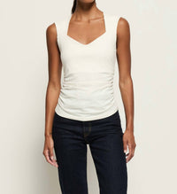 Nation LTD Haven Sleeveless Tee Tank in porcelain - women's tank top