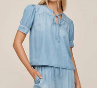 Bella Dahl - Short Sleeve Pullover with trim