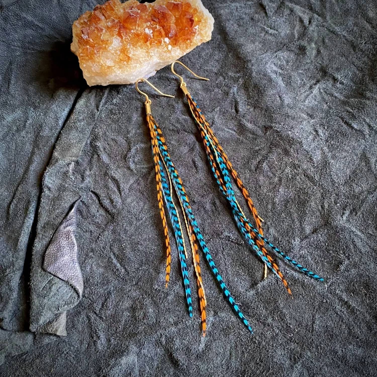Astali - Women's Mini Feather Earrings