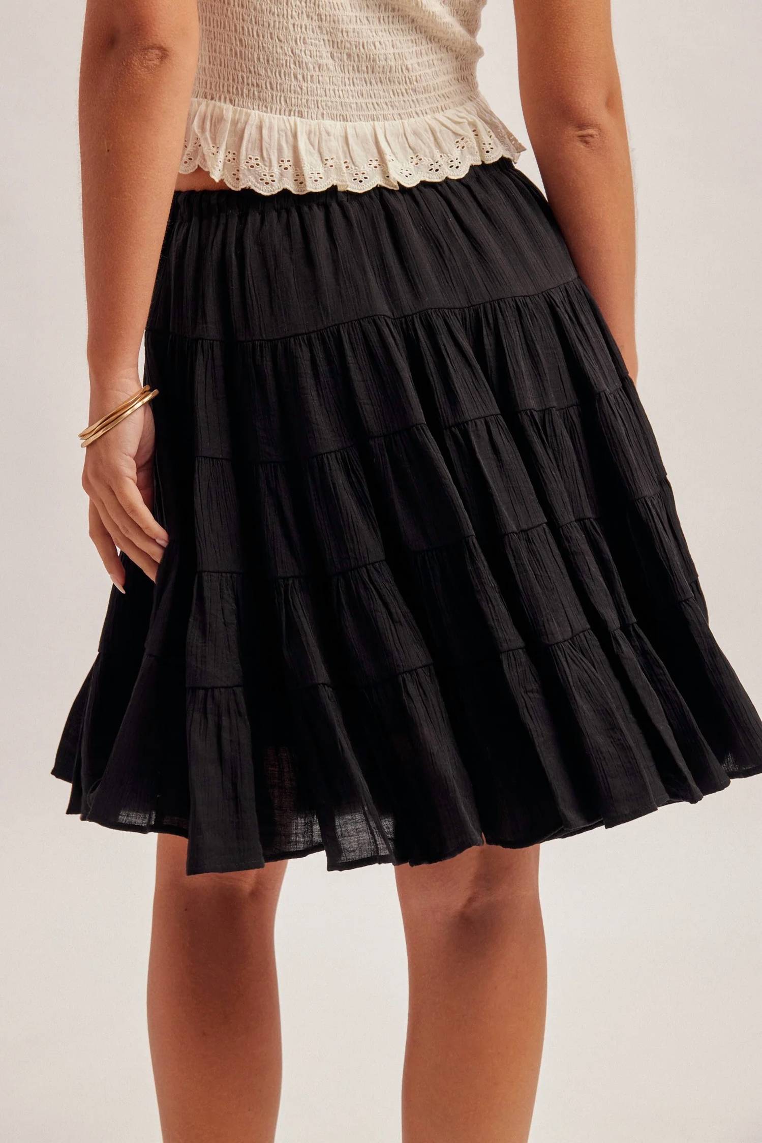 Hem & Thread - Gwen Tiered Flare Skirt
