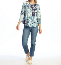 Jess & Jane - Hana Burnout Round Hem Top