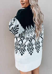 PROMESA Take Me To Aspen Mini Sweater Dress in black - women's dress - detail view