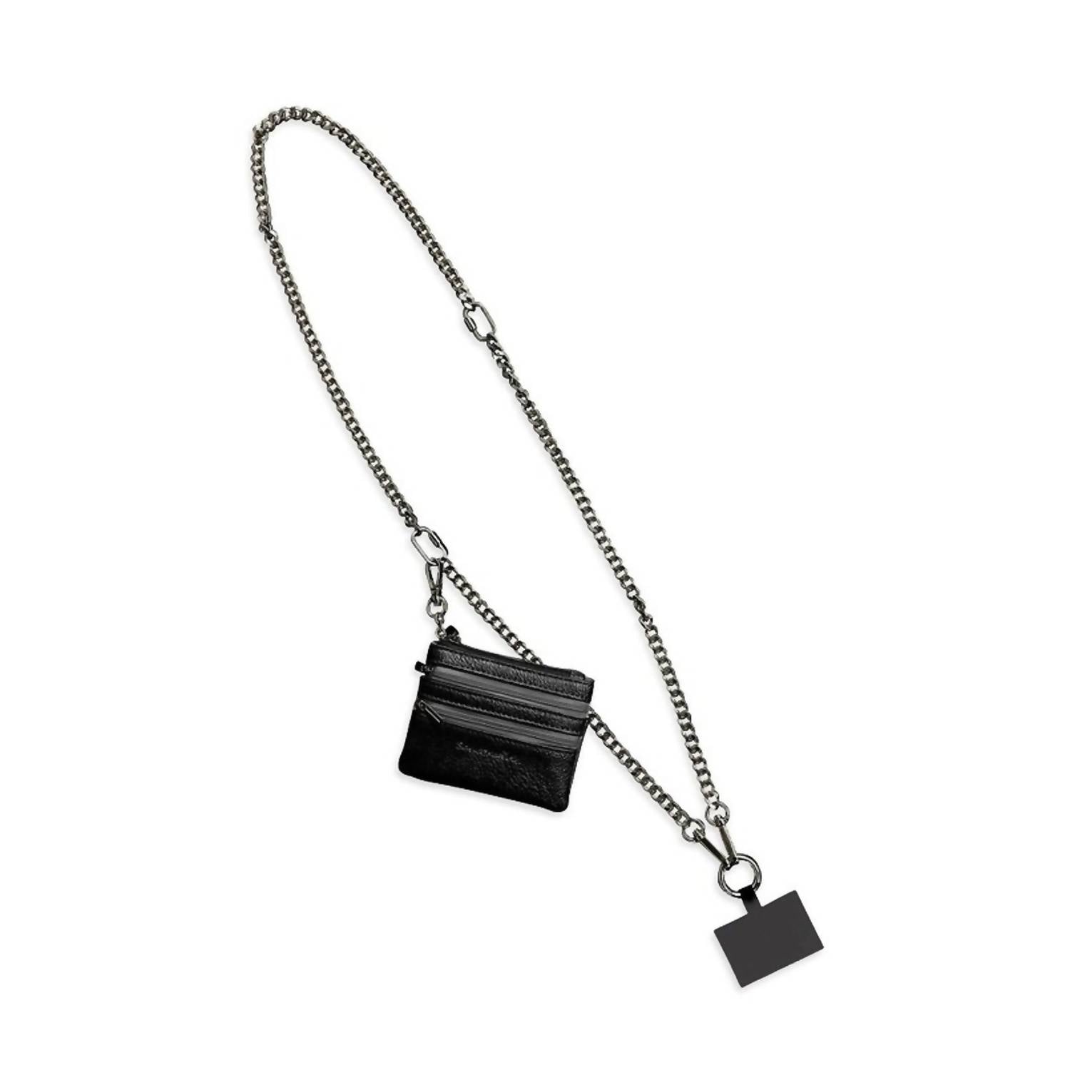 Save The Girls - Women's Clip & Go Phone Purse Crossbody Chain Strap Zippered Pouch