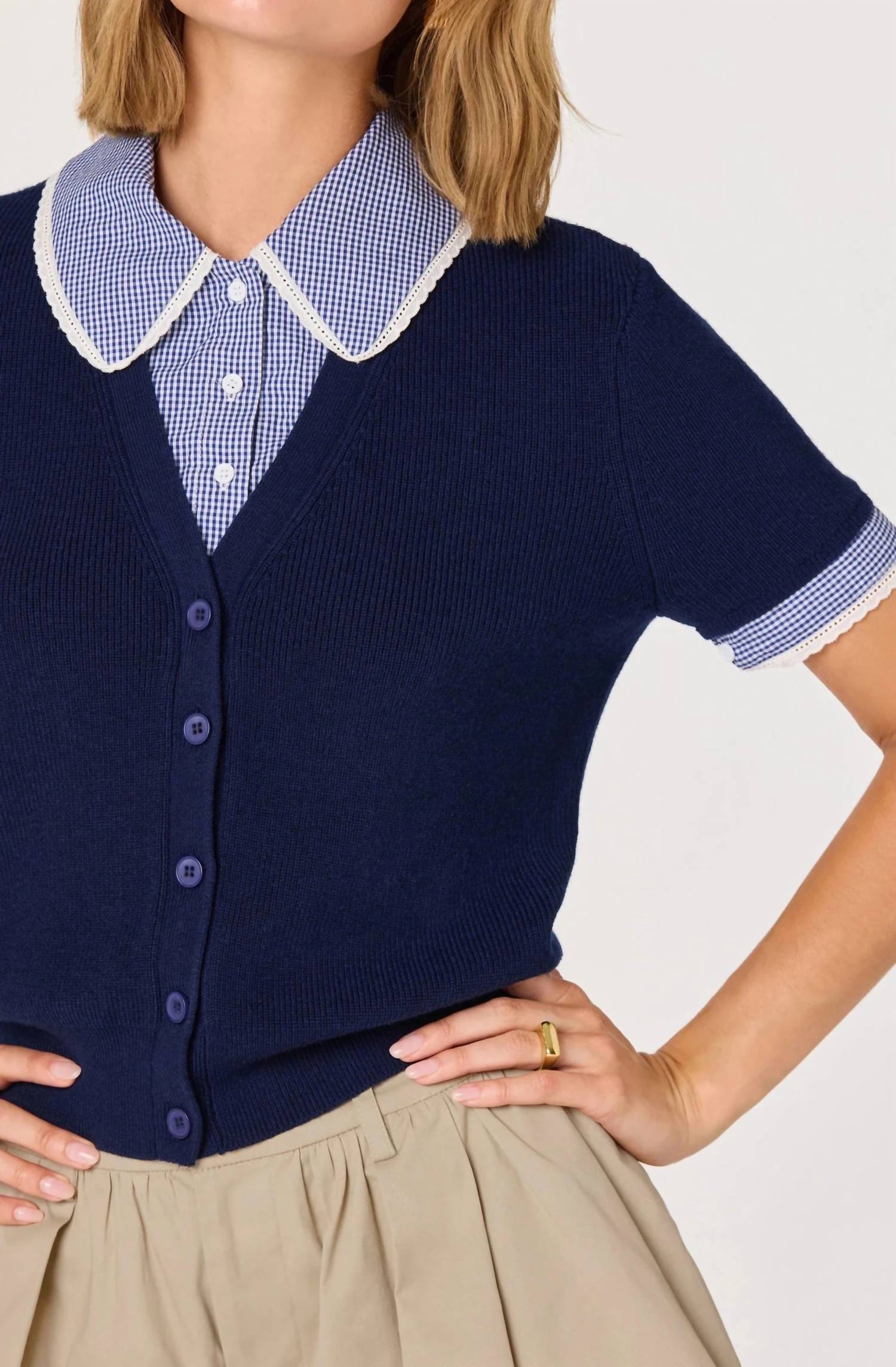 Astr - Marlee Classic Button-front Cardigan