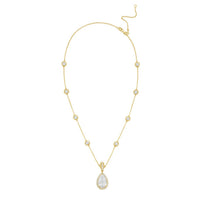 Diana M Jewels - Women's Pear & Round Lab-Grown Diamond Pendant Necklace (12.00 Ct) - Luxe
