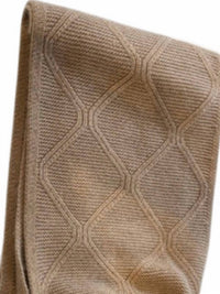 Kinross Women's Luxe Cable Scarf in camel - women's scarf - alternate view