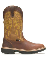 Wolverine Men's Rancher Composite Toe Boots in tobacco gold - men's boots - detail view