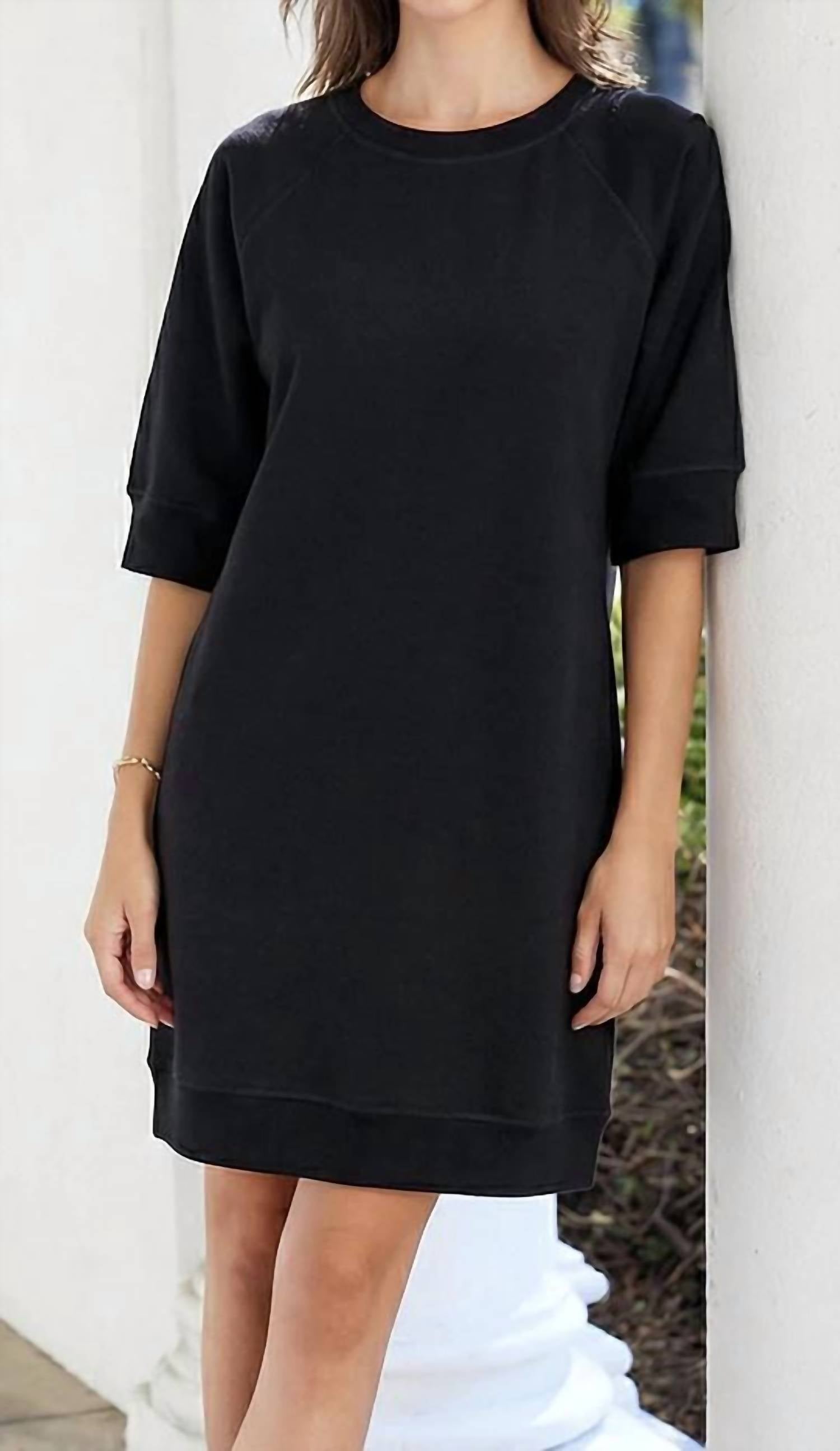 Karen Kane sweatshirt dress in black - women's dress