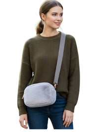 Jen & Co. - Women's Geneva Faux Fur Belt Crossbody Bag