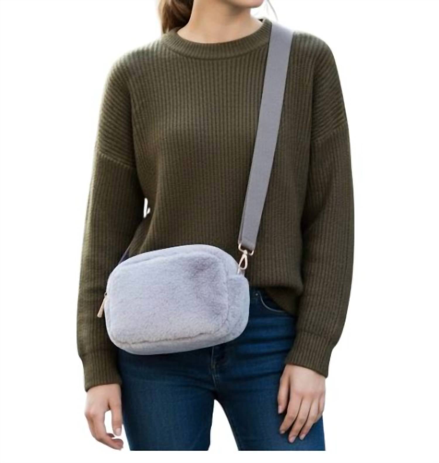 Jen & Co. - Women's Geneva Faux Fur Belt Crossbody Bag
