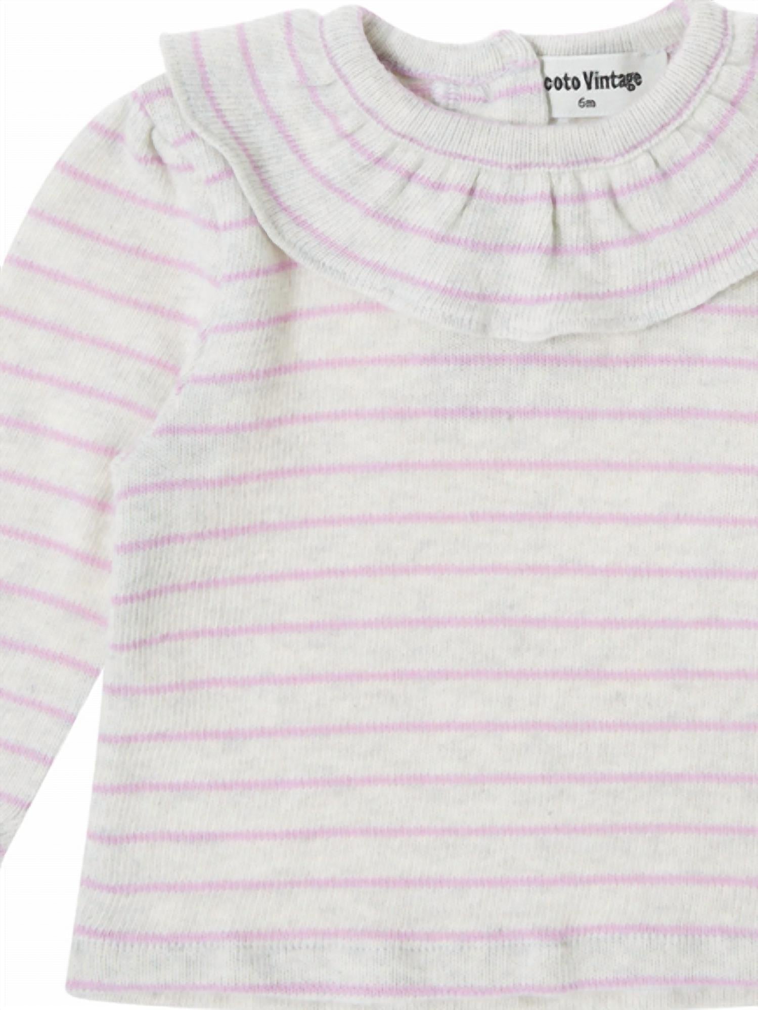 Tocoto Vintage - Infant's Long Sleeve Stripe Blouse