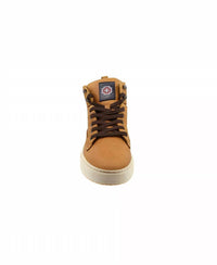Leather High-Top Sneakers