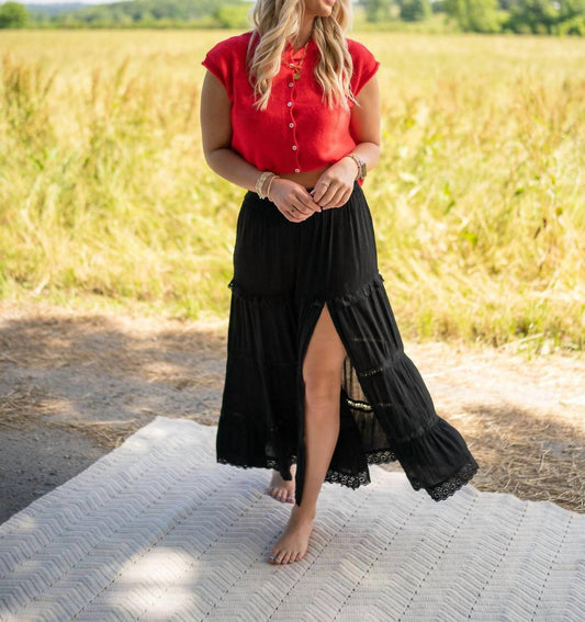 Angie - Women's Summertime Waves Maxi Skirt