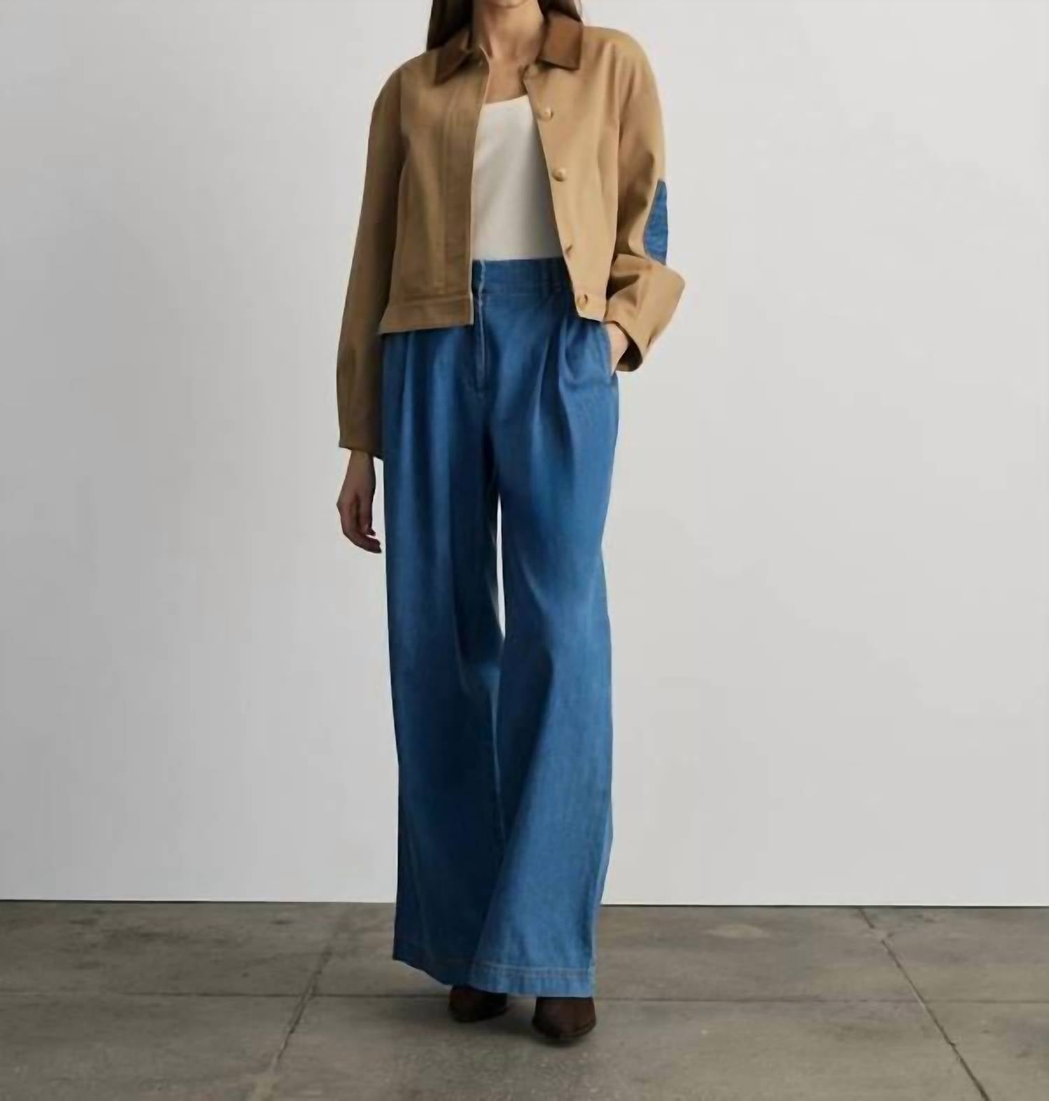 Tanya Taylor - Gabe Denim Sleeve Patch Pocket Jacket