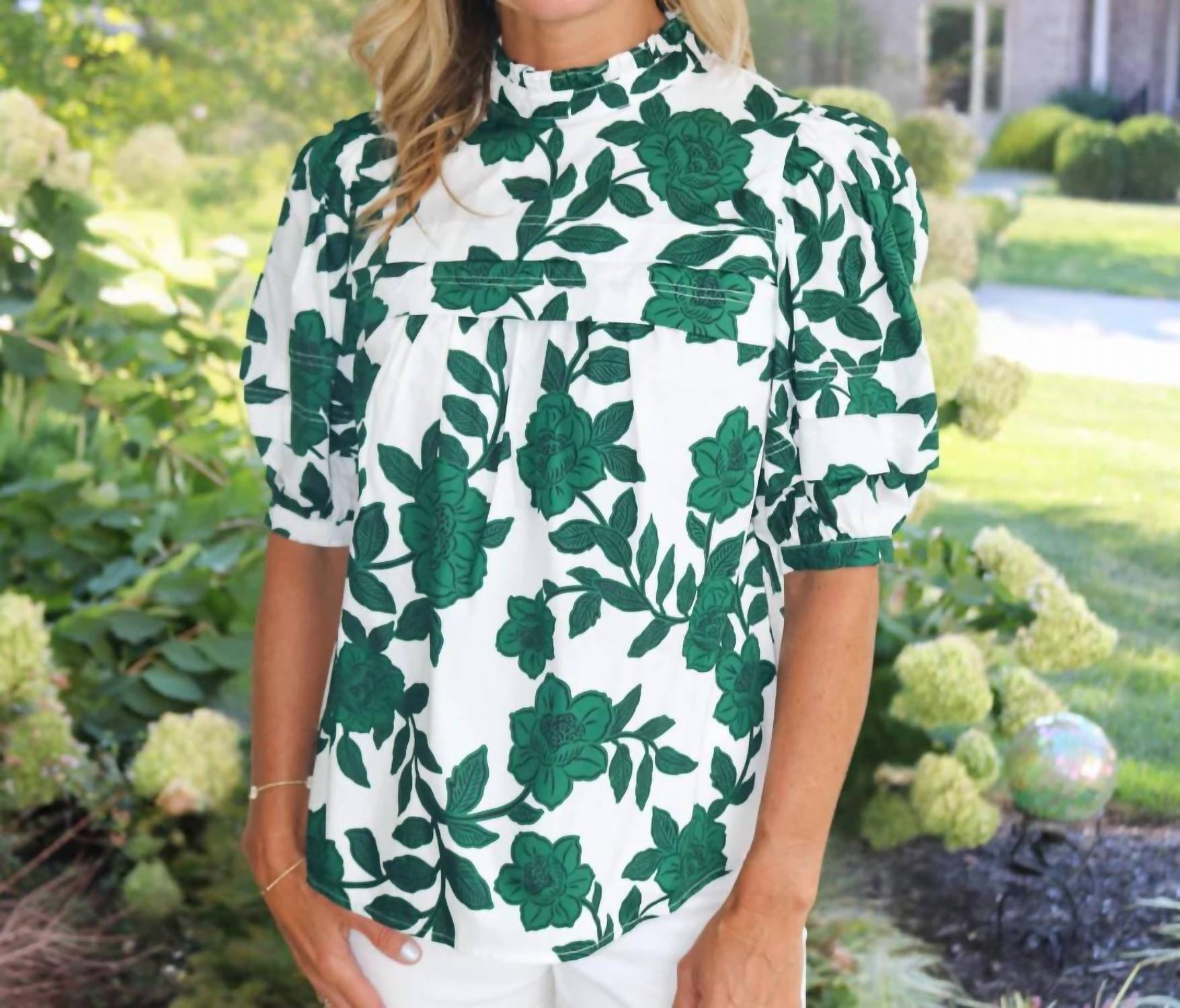 Sugarlips - Evergreen Neck Blouse