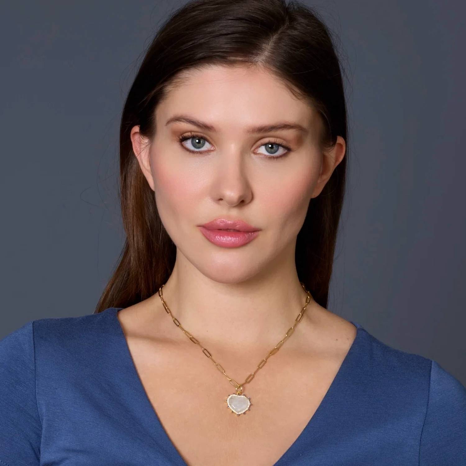 Rachel Reinhardt - Women's Moonstone Heart Necklace