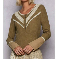 Pol - Vintage Gauze Long Sleeve Shirt