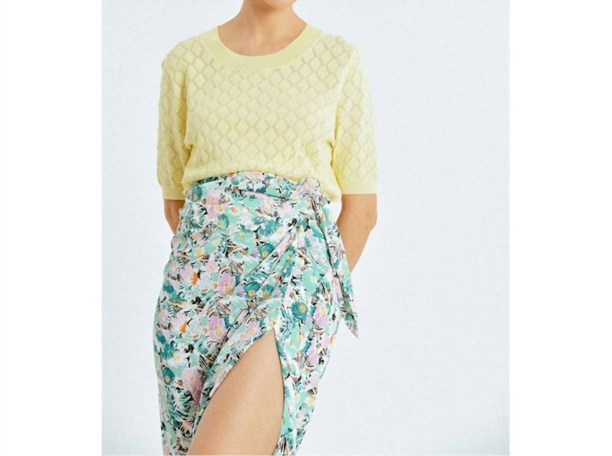 Knit Short Sleeve Sweater