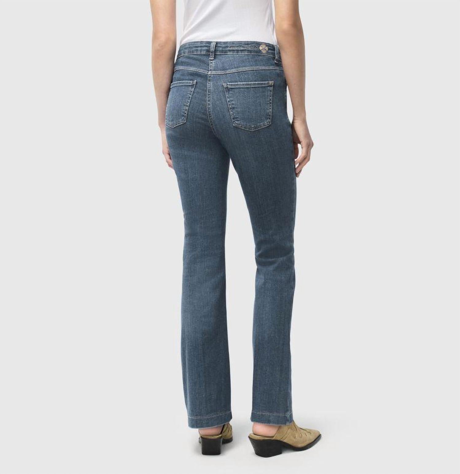 MAC Women's Dream Bootcut Jeans in super vintage wash - women's jeans - detail view