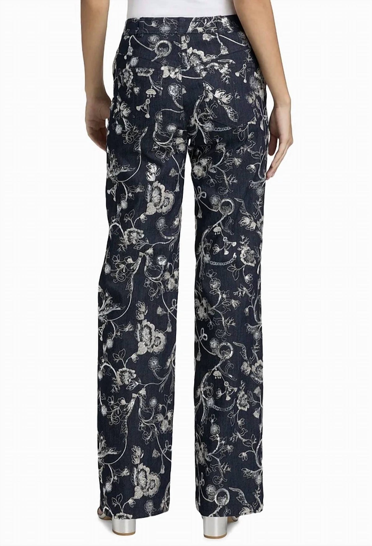Cinq A Sept - GARDEN EMBROIDERED DENIM NOLITA JEANS