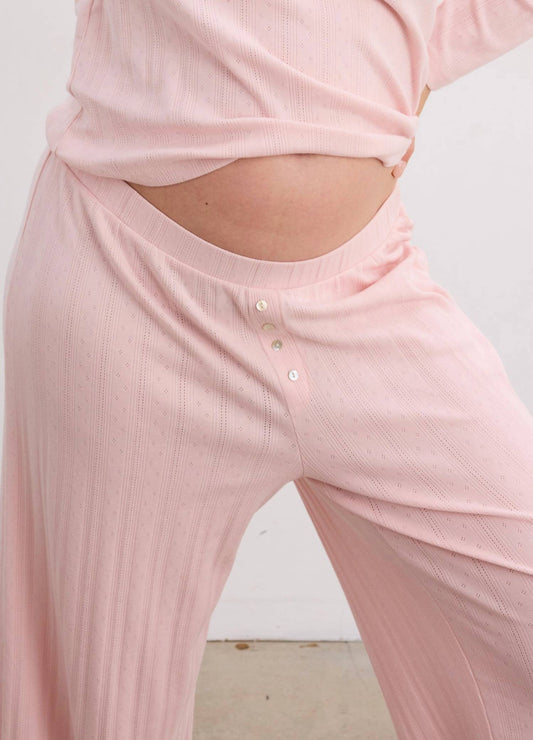 Hatch - Pointelle Wide Leg Pant