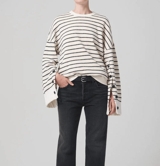 Citizens Of Humanity - Luella Cape Sleeve Fleece Sweatshirt