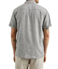 Rails Waimea Shirt Top in quinoa navy stripe - men's shirt - detail view