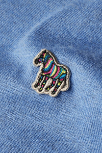 Paul Smith - Cotton-blend Zebra Logo Half Zip Sweater
