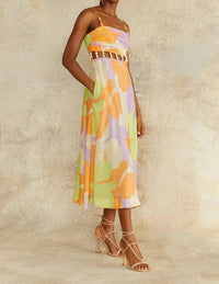 Amur - Women's Georgie Beaded Waist Midi Dress