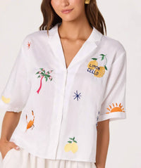 Astr - Vesa Semi-sheer Top