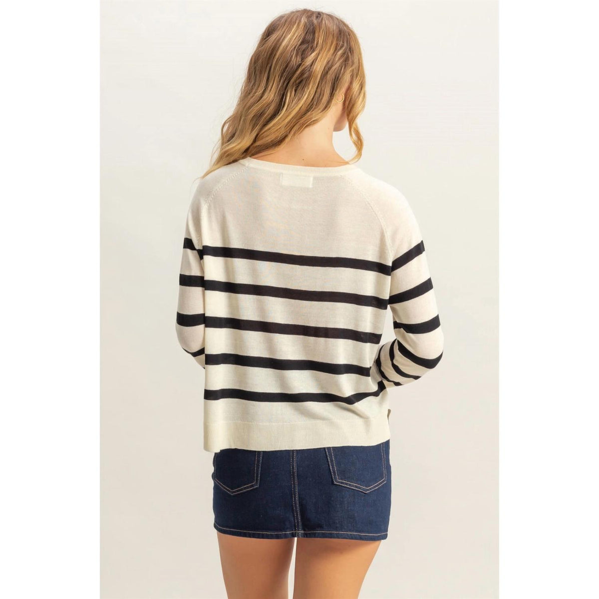 Hyfve - Casual Crew Raglan Knit Top
