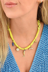 Farrah B Jewelry - Women's Mykonos Charm Necklace