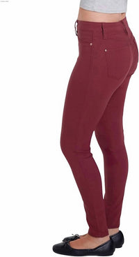 YMI Bianca Mid-rise Skinny Jeans in dark rose - women's jeans - view 4
