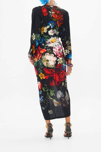 Camilla - Long Split Front Twist Dress