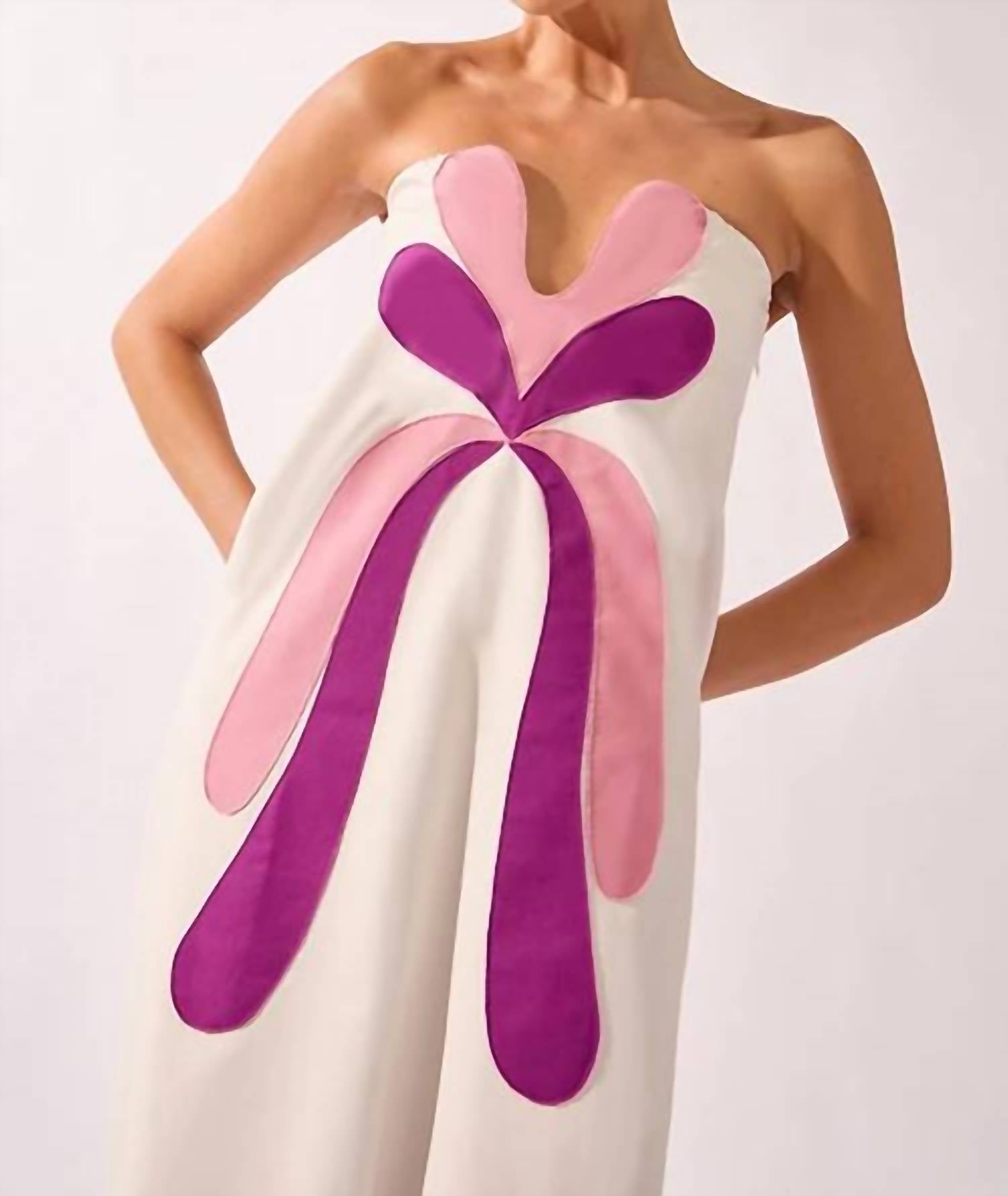 Adriana Degreas - Structured Petal Maxi Dress
