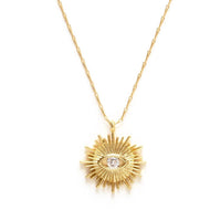 Amano Studio Women's Crystal Mystic Eye Necklace in gold - women's jewelry