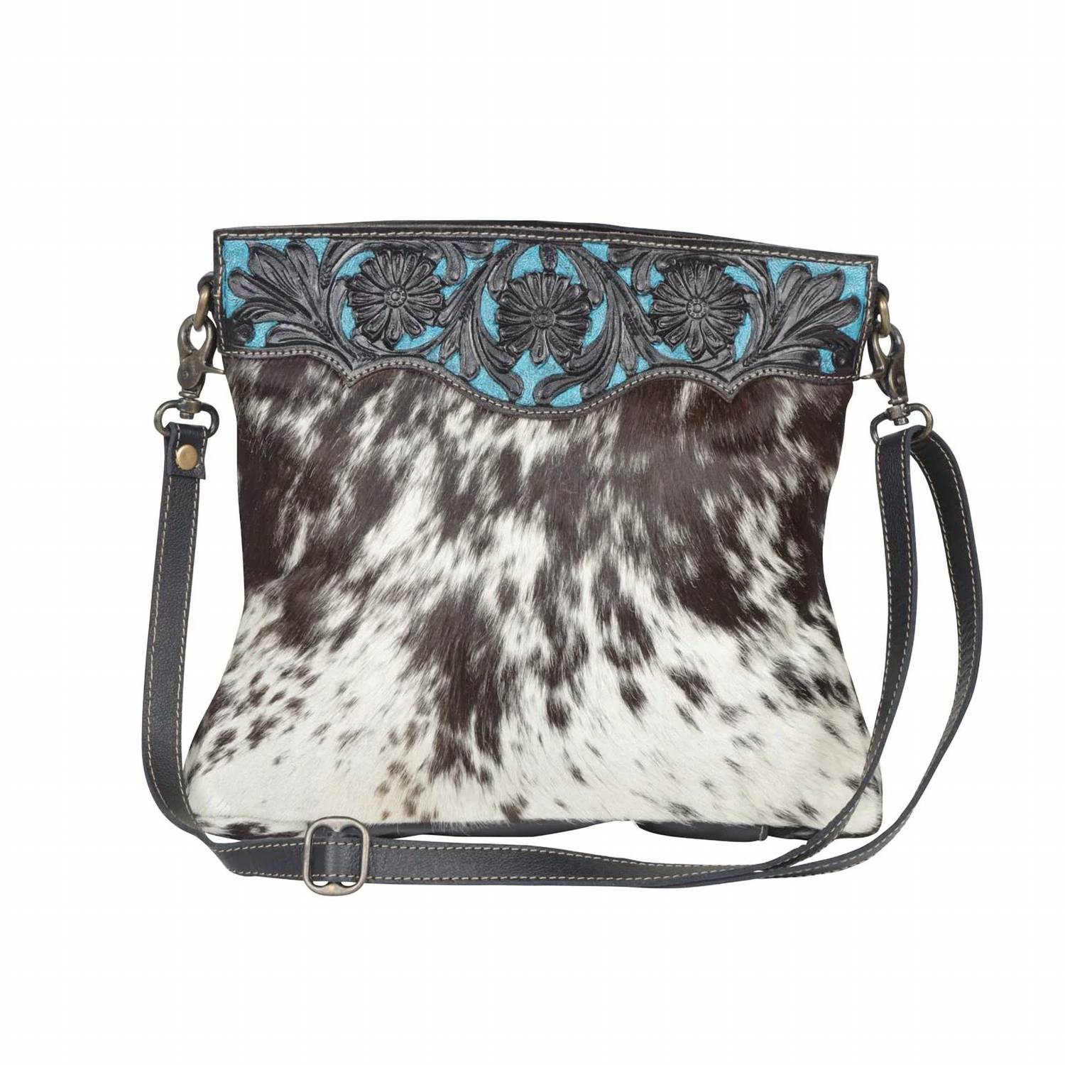 Myra Bag - Women's Snow Capped Hand-tooled Bag
