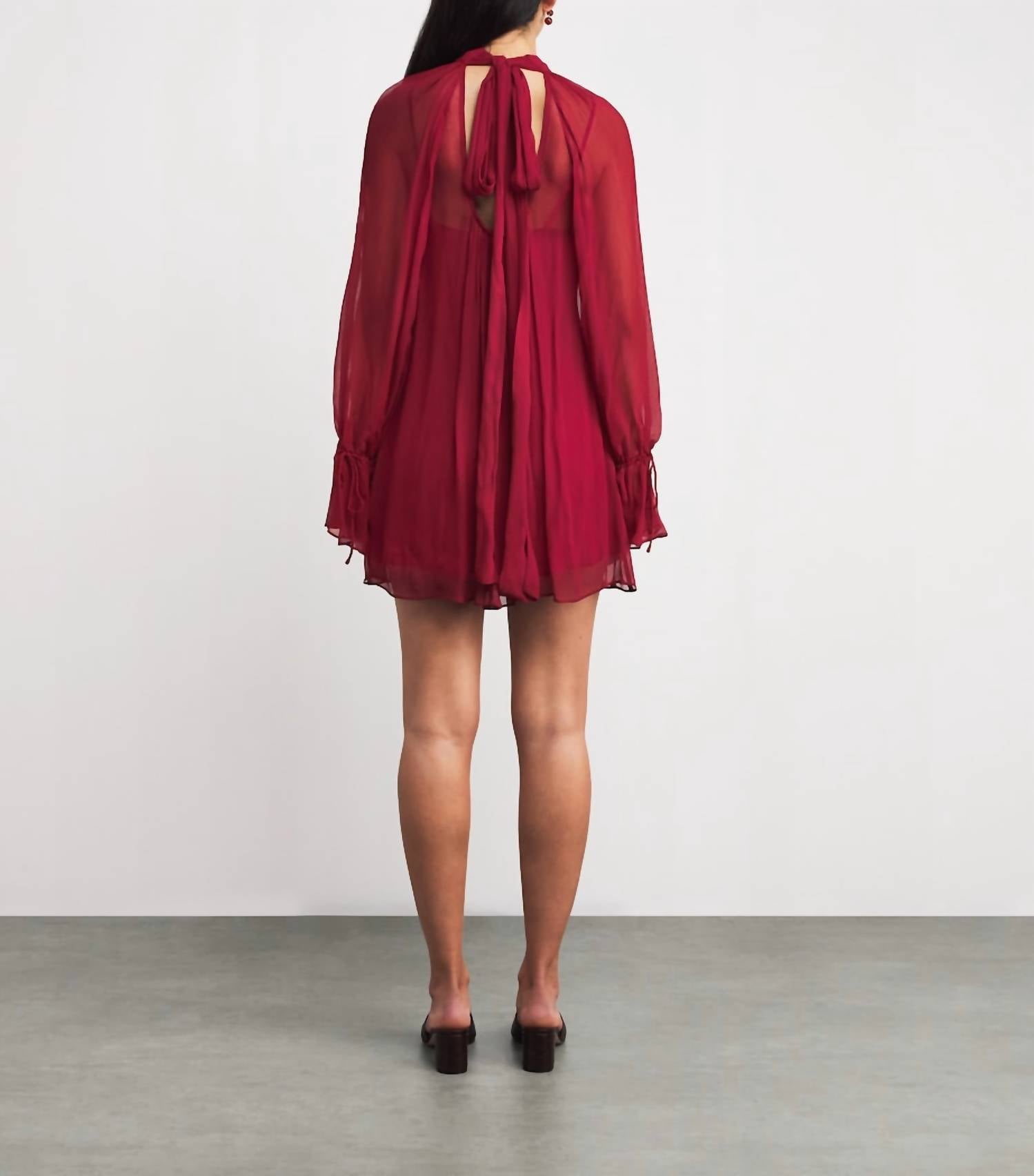 Staud - Chiffon Roux Mini Dress