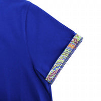 Eight X - Double Sided Colored Paisley Collar Sax Polo